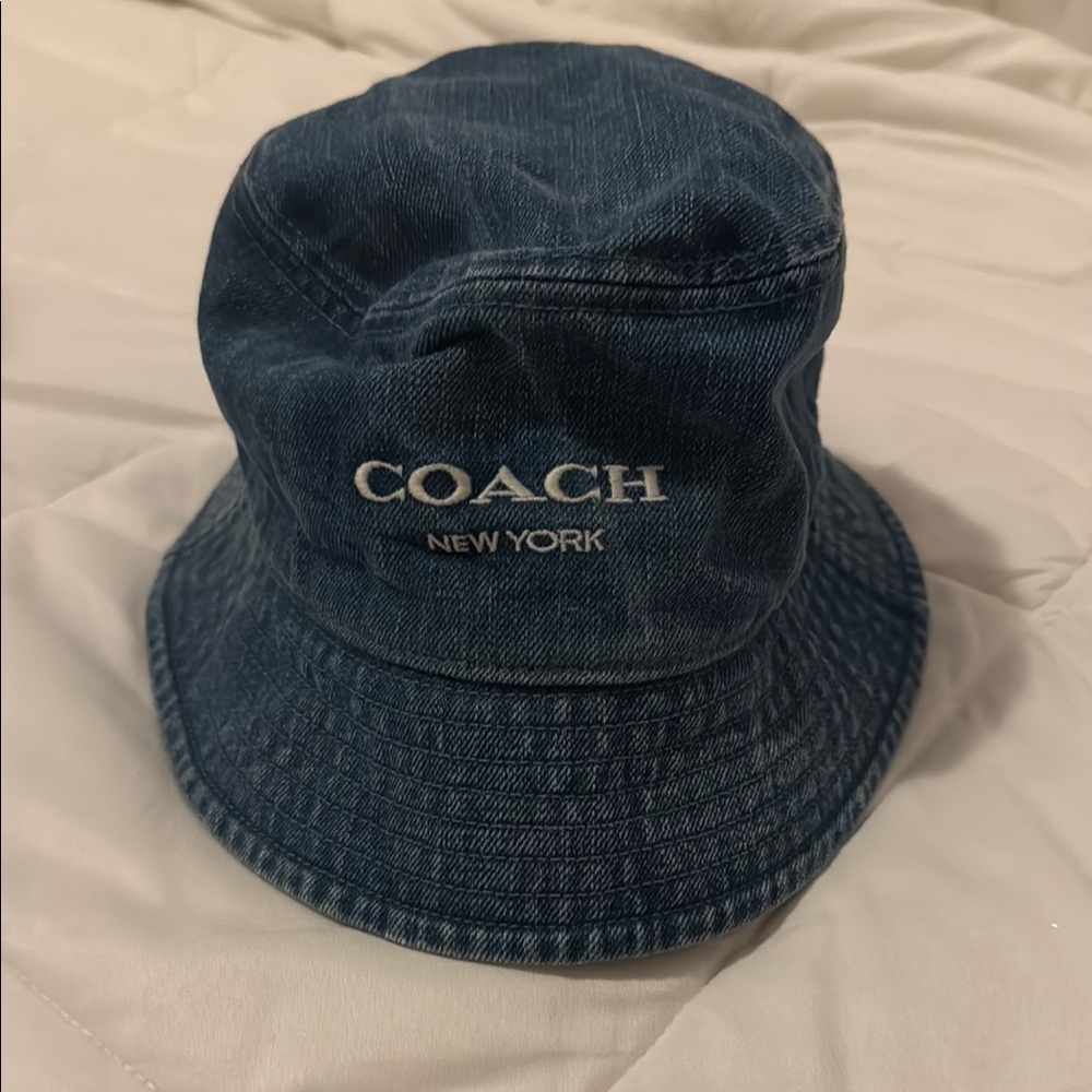 Coach New York Denim Bucket Hat